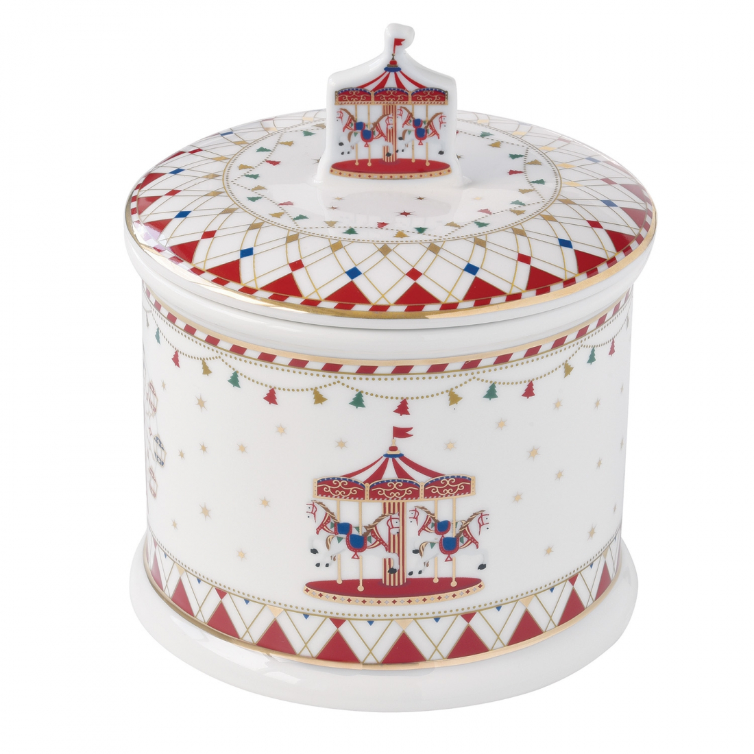 Keksdose Ø 14 cm H 16,5 cm Weihnachtswunderland