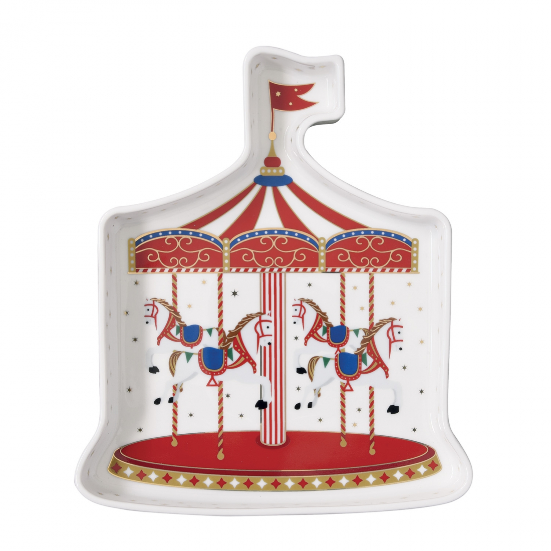 Assiette Décorative 23,5 × 20 cm Merveilles De Noël