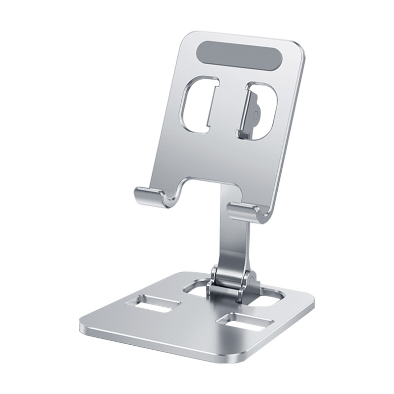 Adjustable Universal High-Quality Aluminum Smartphone and Tablet Stand - Silver
