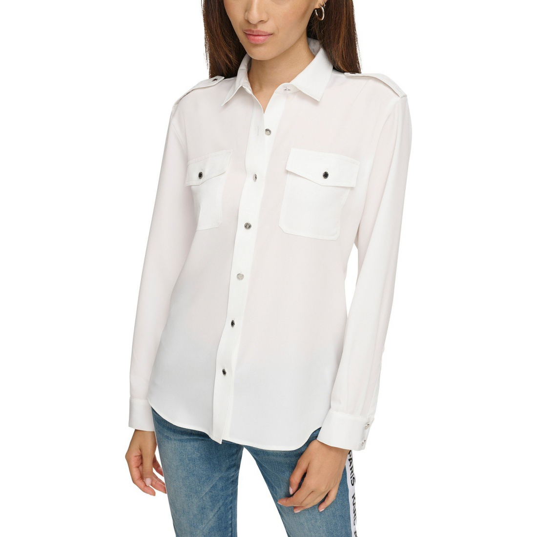 Women's 'Epaulette Button Up' Shirt