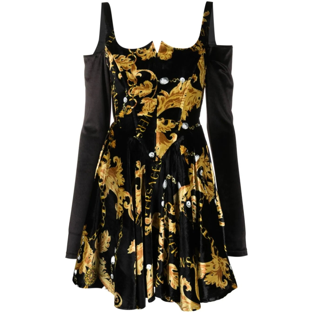 'Chain Couture Corset' Mini Kleid für Damen