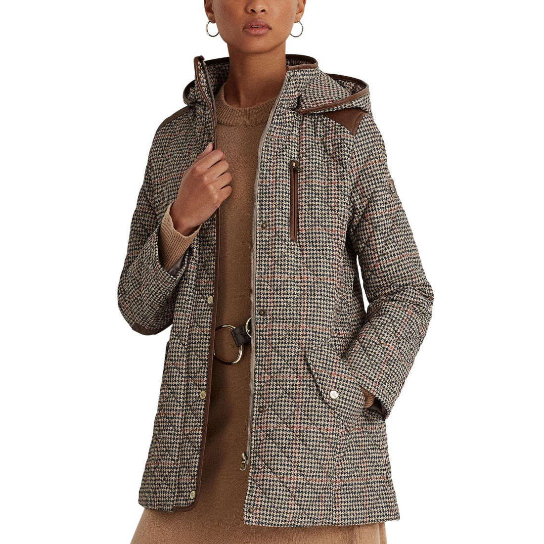 Manteau 'Hooded Quilted' pour Femmes