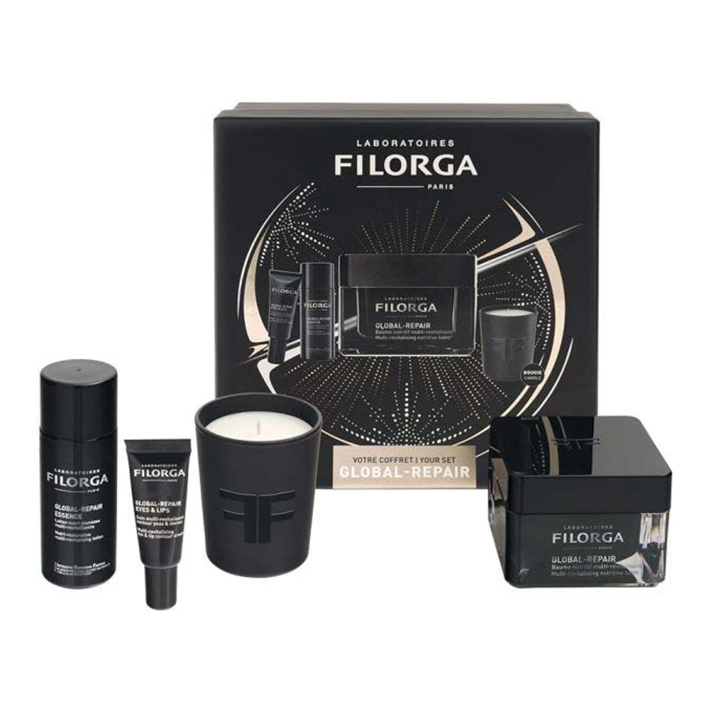 Coffret de soins de la peau 'Global Repair Baume Nutritif Multi-Revitalisant' - 4 Pièces