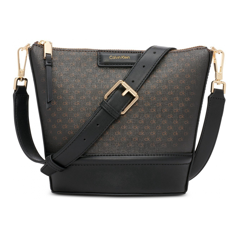 Women's 'Ash Signature Adjustable Top Zipper' Crossbody Bag