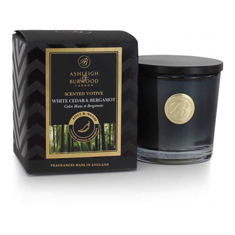 'White Cedar & Bergamot' Scented Candle - 65 g
