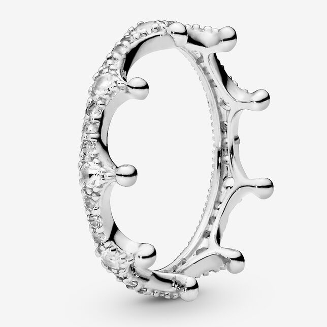 Women's 'Clear Sparkling Crown' Ring