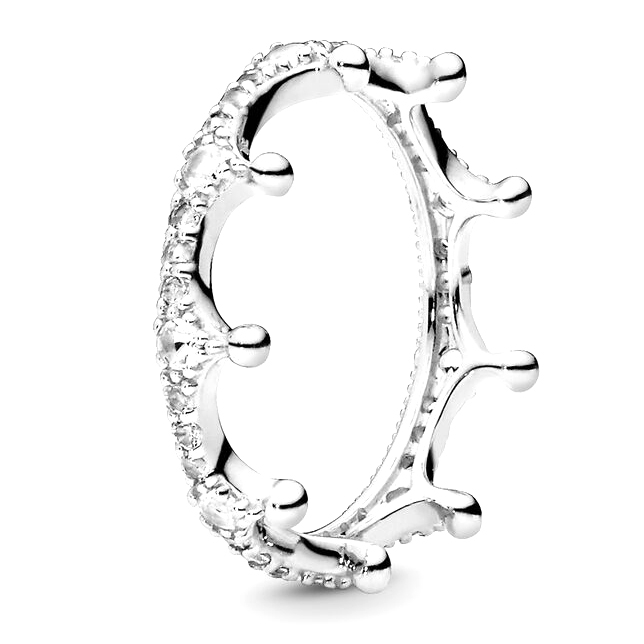 Women's 'Clear Sparkling Crown' Ring