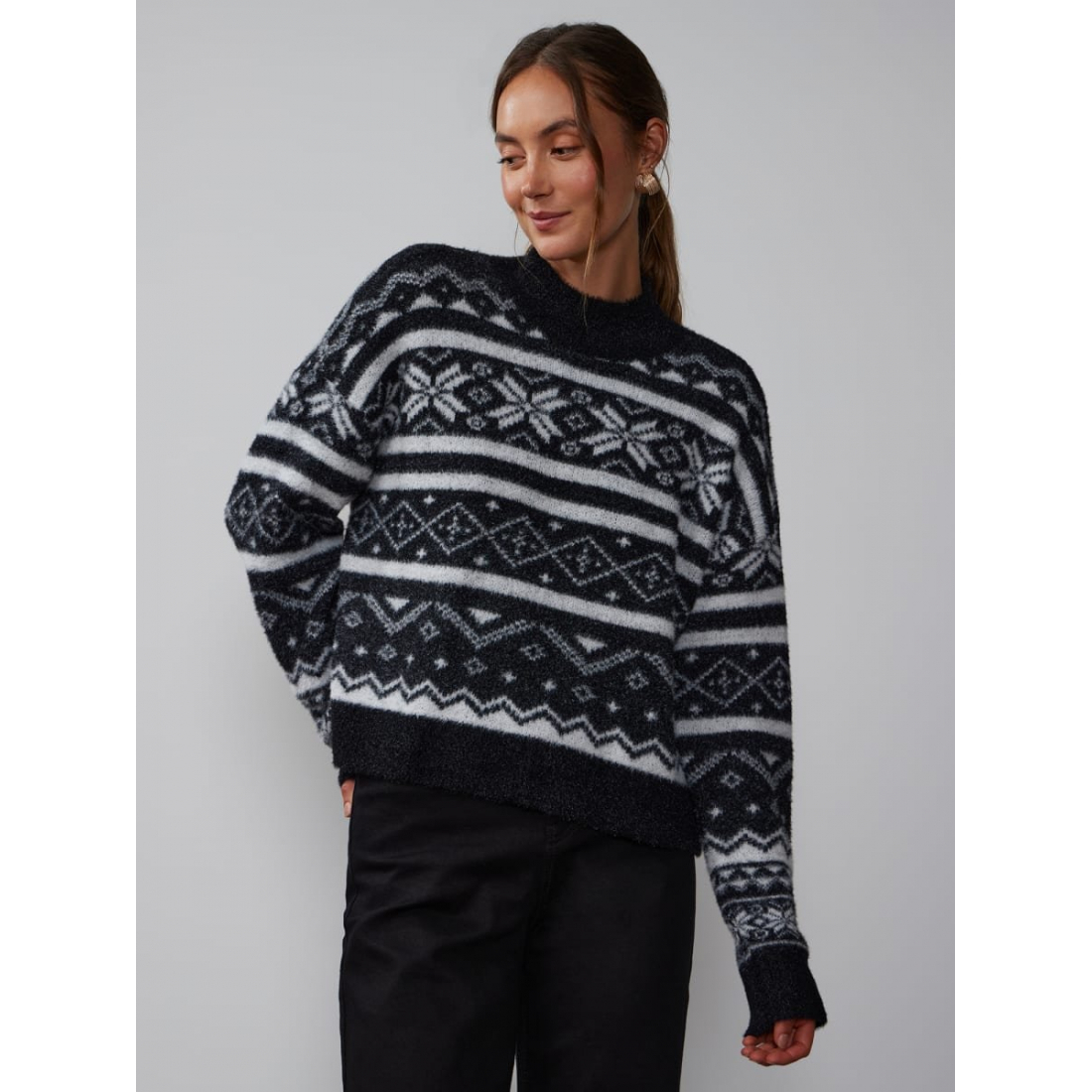 'Fair Isle Stripe' Pullover für Damen