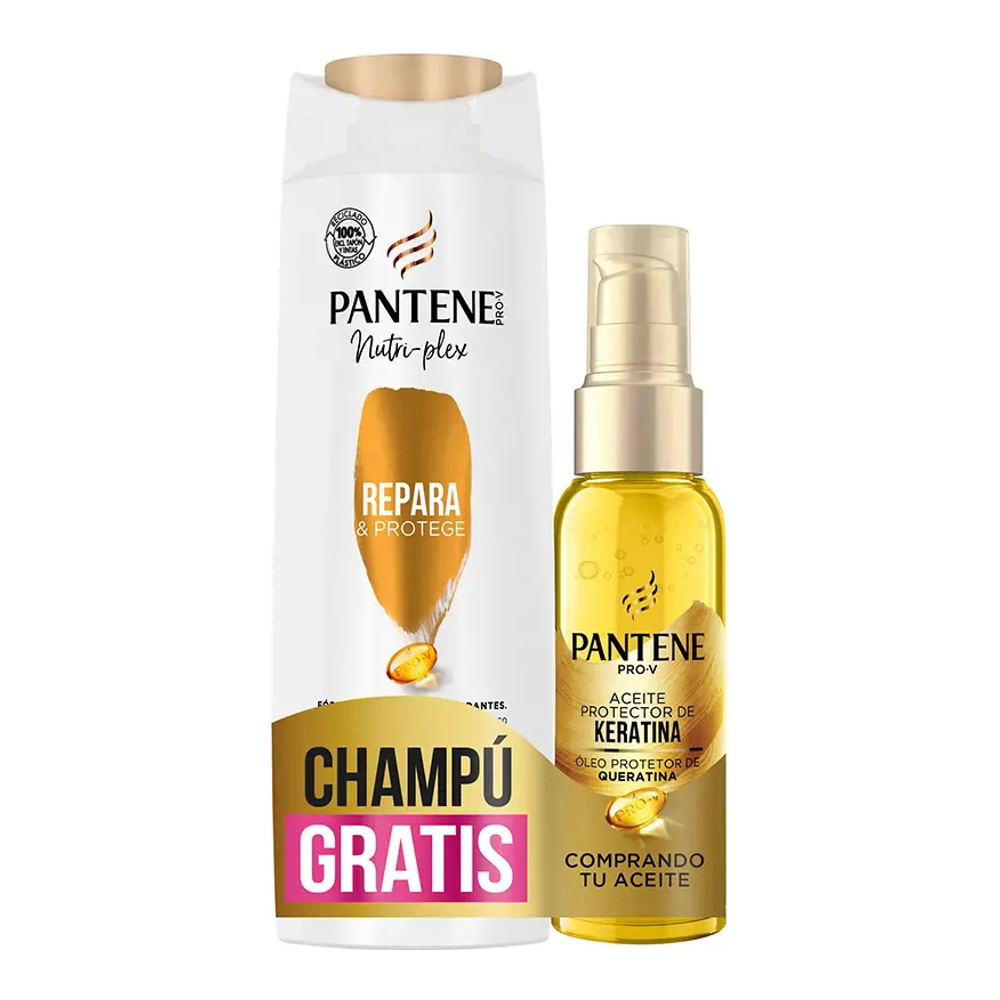 Set de soins capillaires 'Pro-V Smooth & Sleek Dry Argan Oil' - 2 Pièces