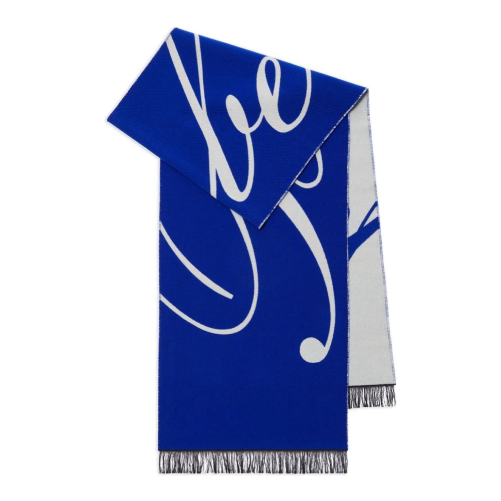 Écharpe en laine 'Logo Intarsia' pour Femmes