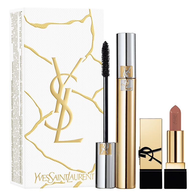 'Volume Effect False Eyelashes' Mascara Set - 2 Pieces