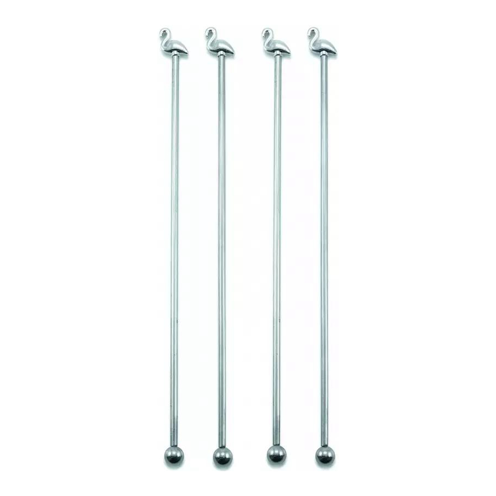 Touilleurs Flamant Rose - Lot De 4