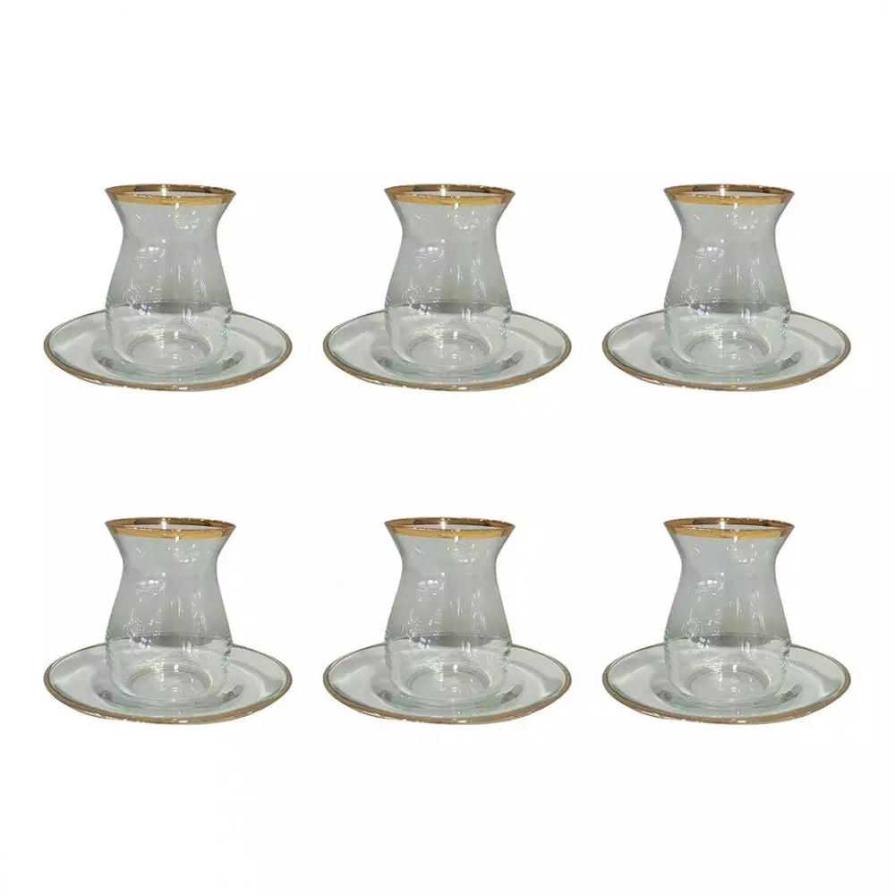 Lot De 6 Tasses A The Filet Dore