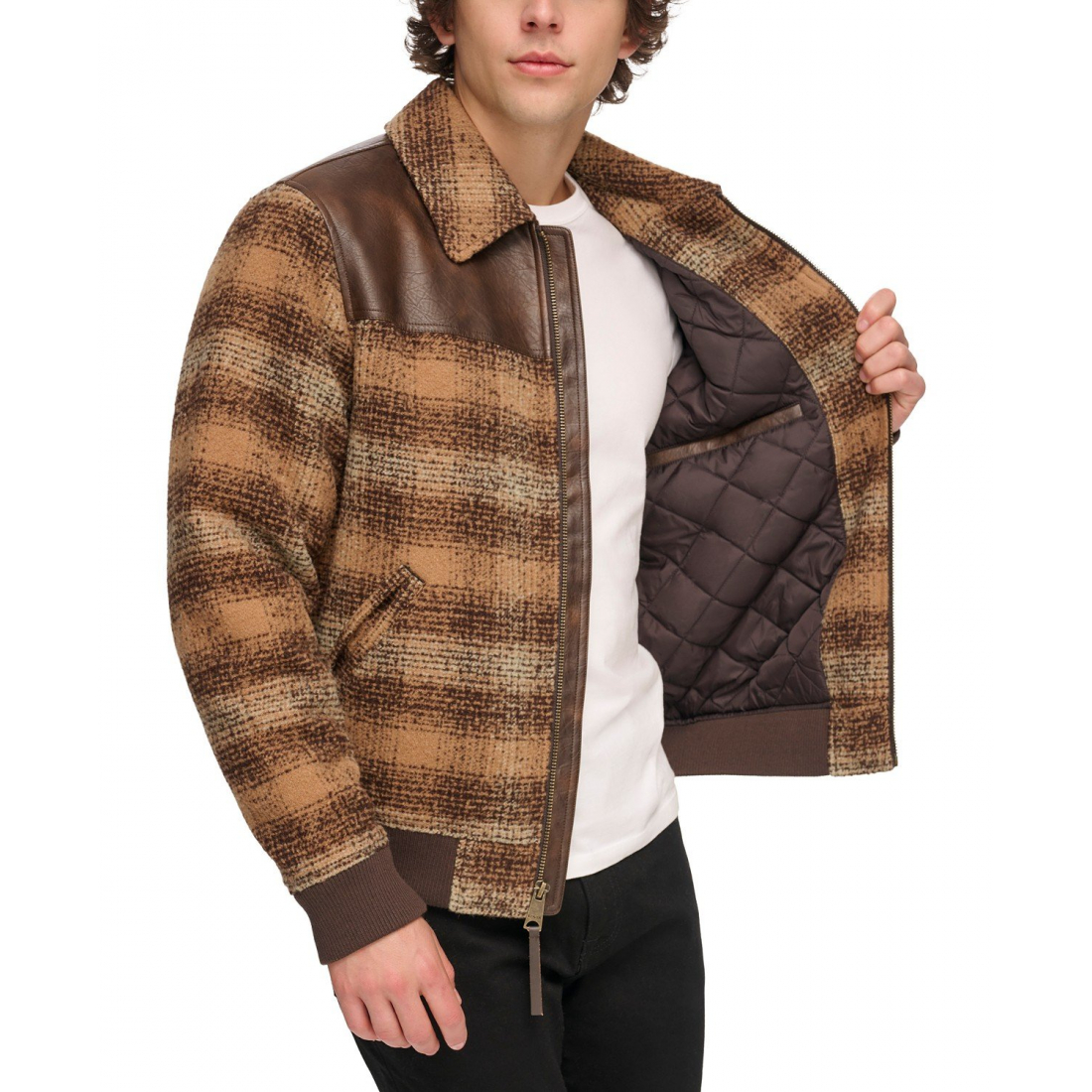 Blouson bomber 'Plaid' pour Hommes