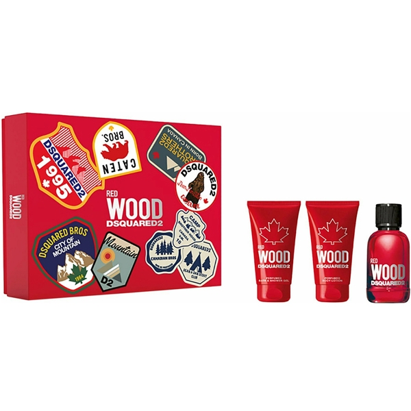 'Red Wood 2021' Perfume Set - 3 Pieces