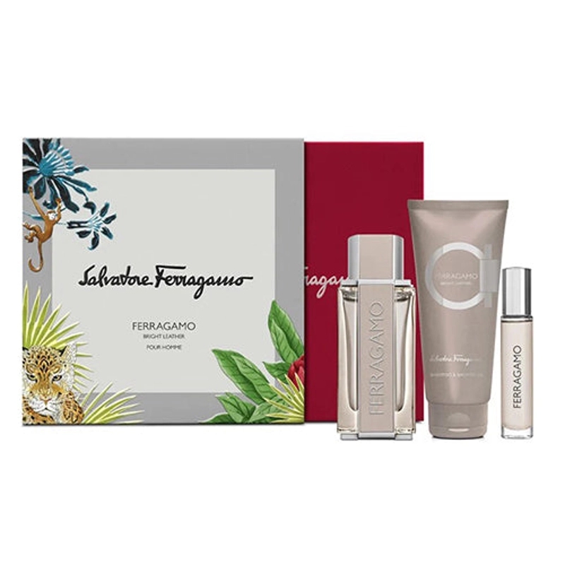 Coffret de parfum 'Bright Leather' - 3 Pièces