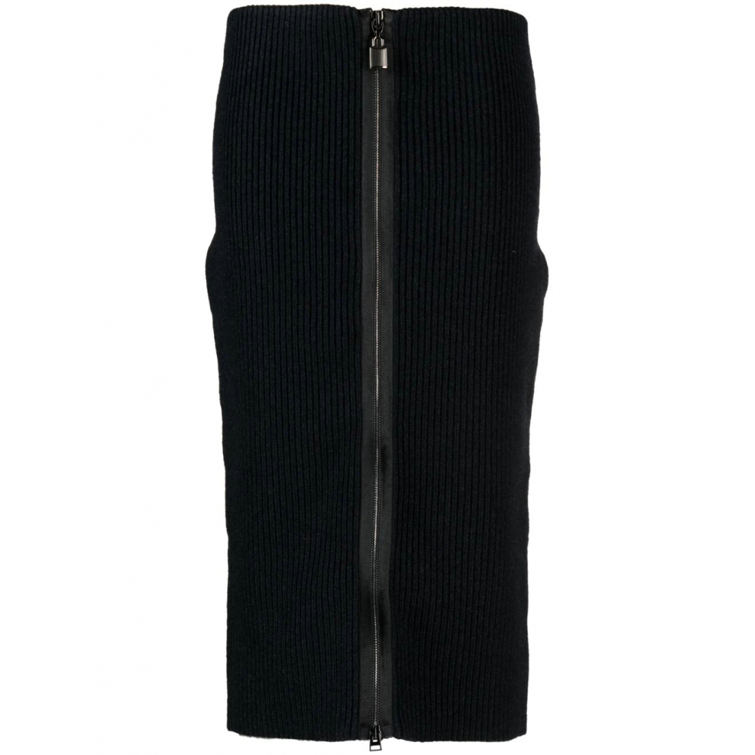 Women's 'Ribbed Zip-Up' Pencil skirt