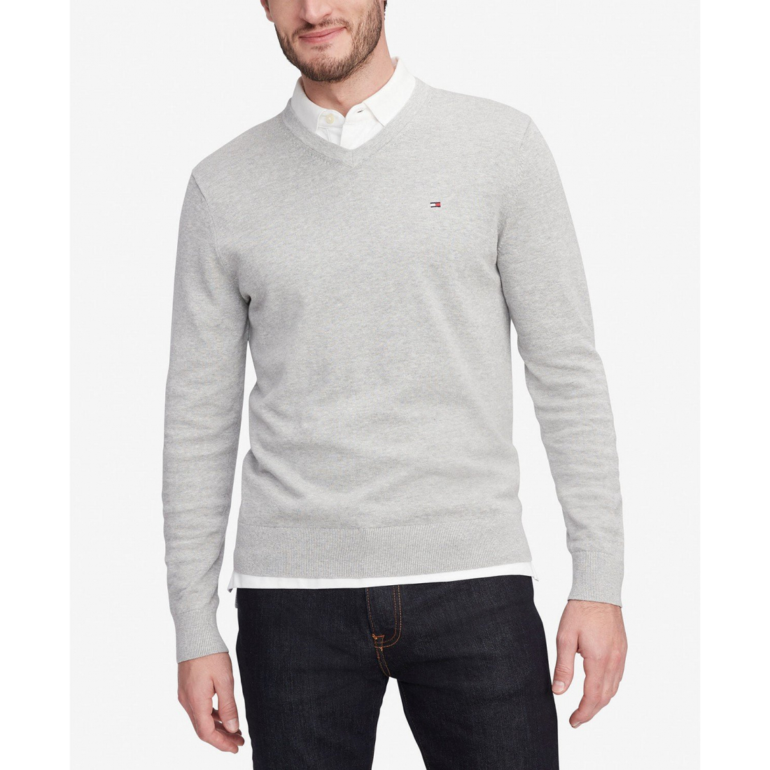Pull 'Essential Solid V-Neck' pour Hommes