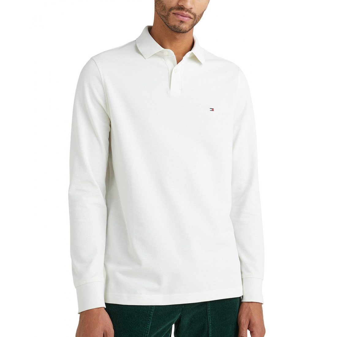 '1985 Regular-Fit Long-Sleeve Polo Shirt' pour Hommes