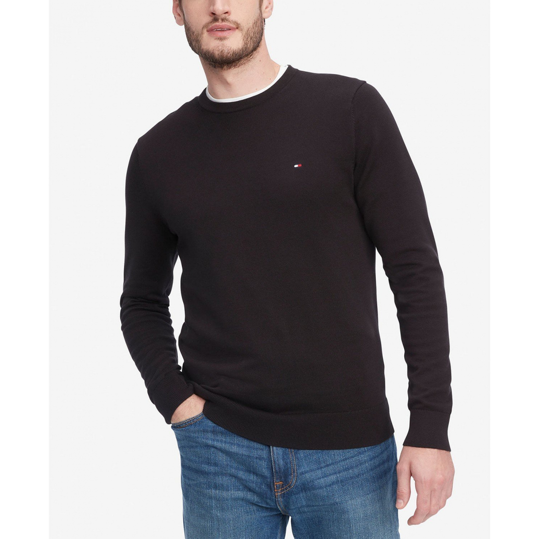 Pull 'Essential Solid Crew Neck' pour Hommes