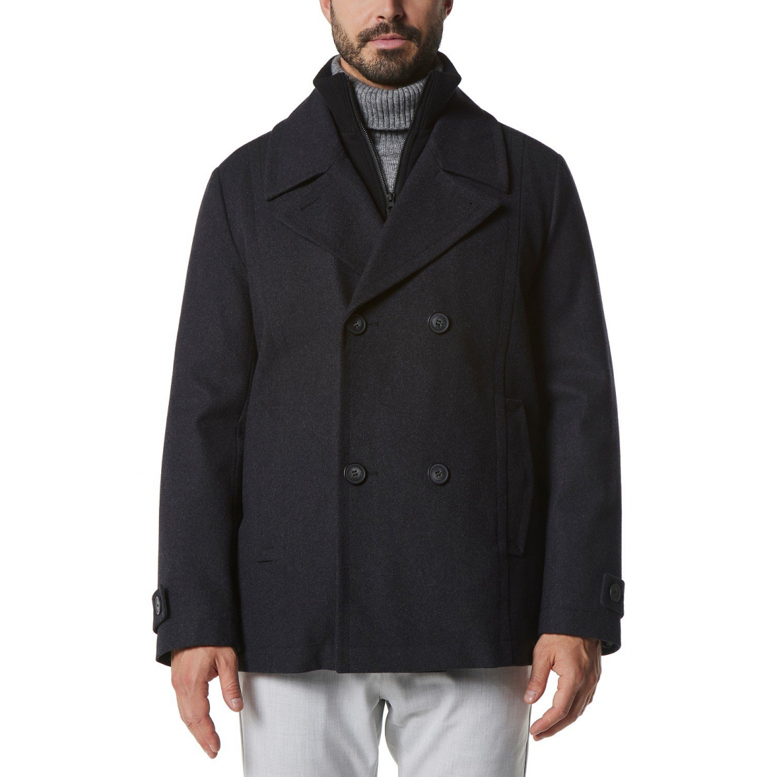 Men's 'Danton with Inset Bib' Peacoat