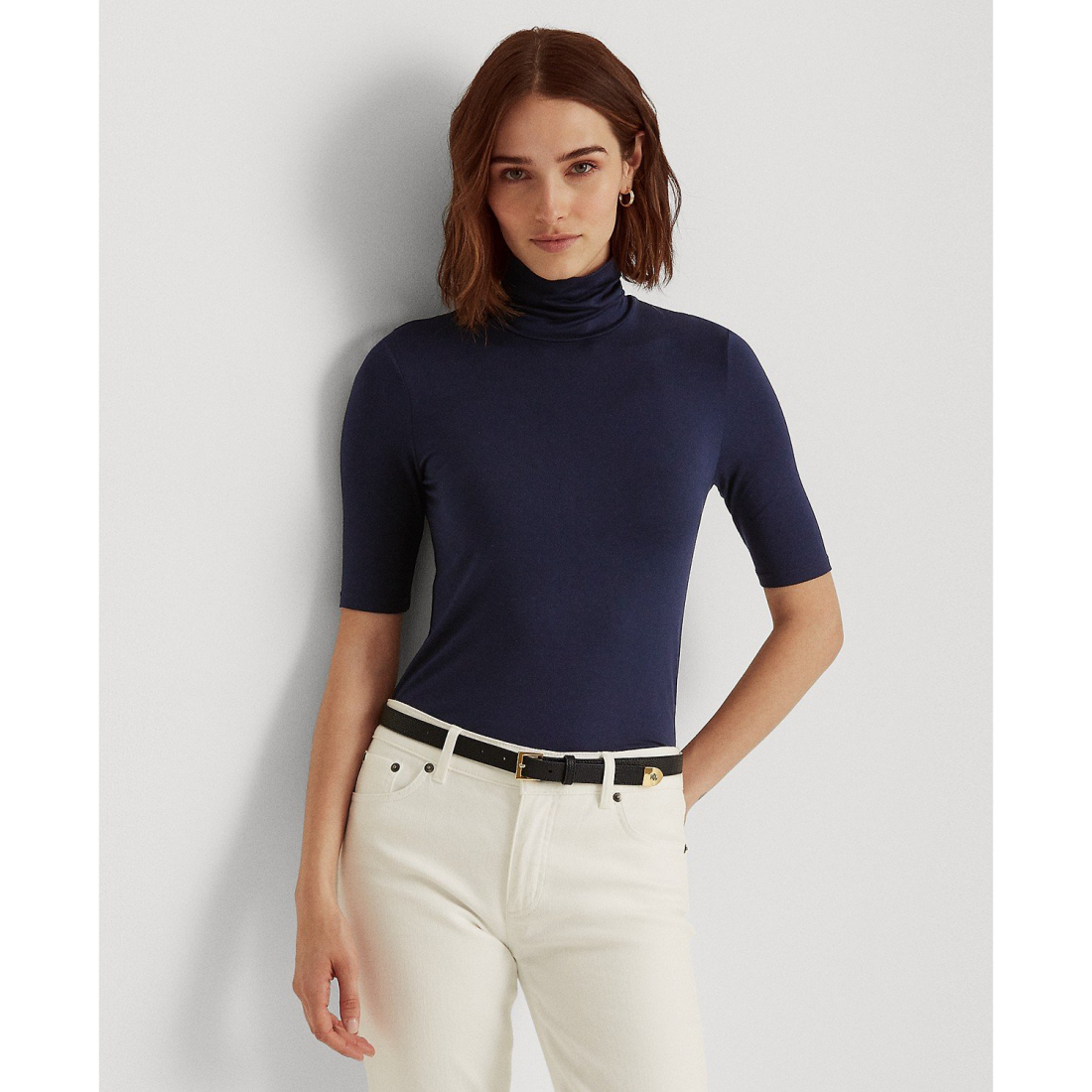 'Slim-Fit Turtleneck' pour Femmes