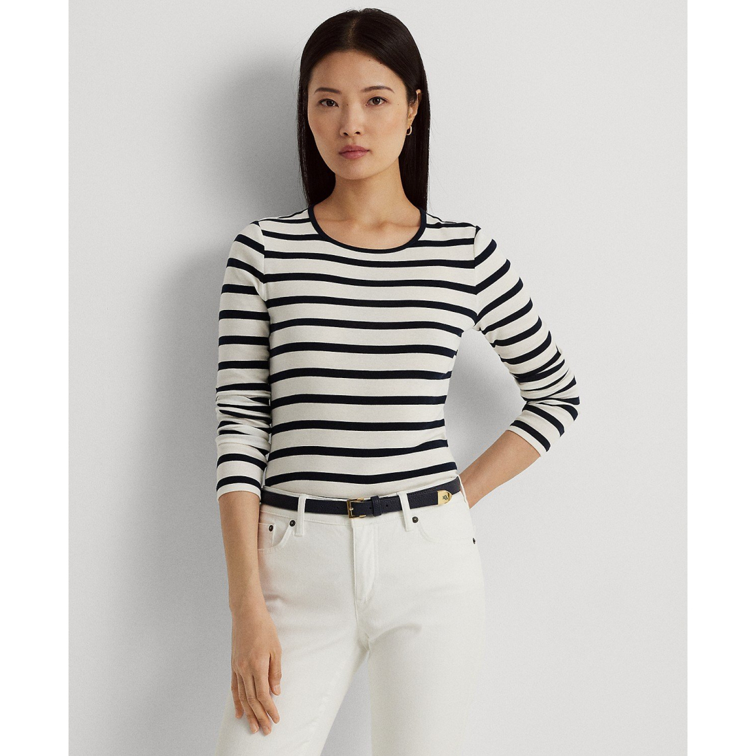 'Long-Sleeve Stretch T-Shirt' pour Femmes