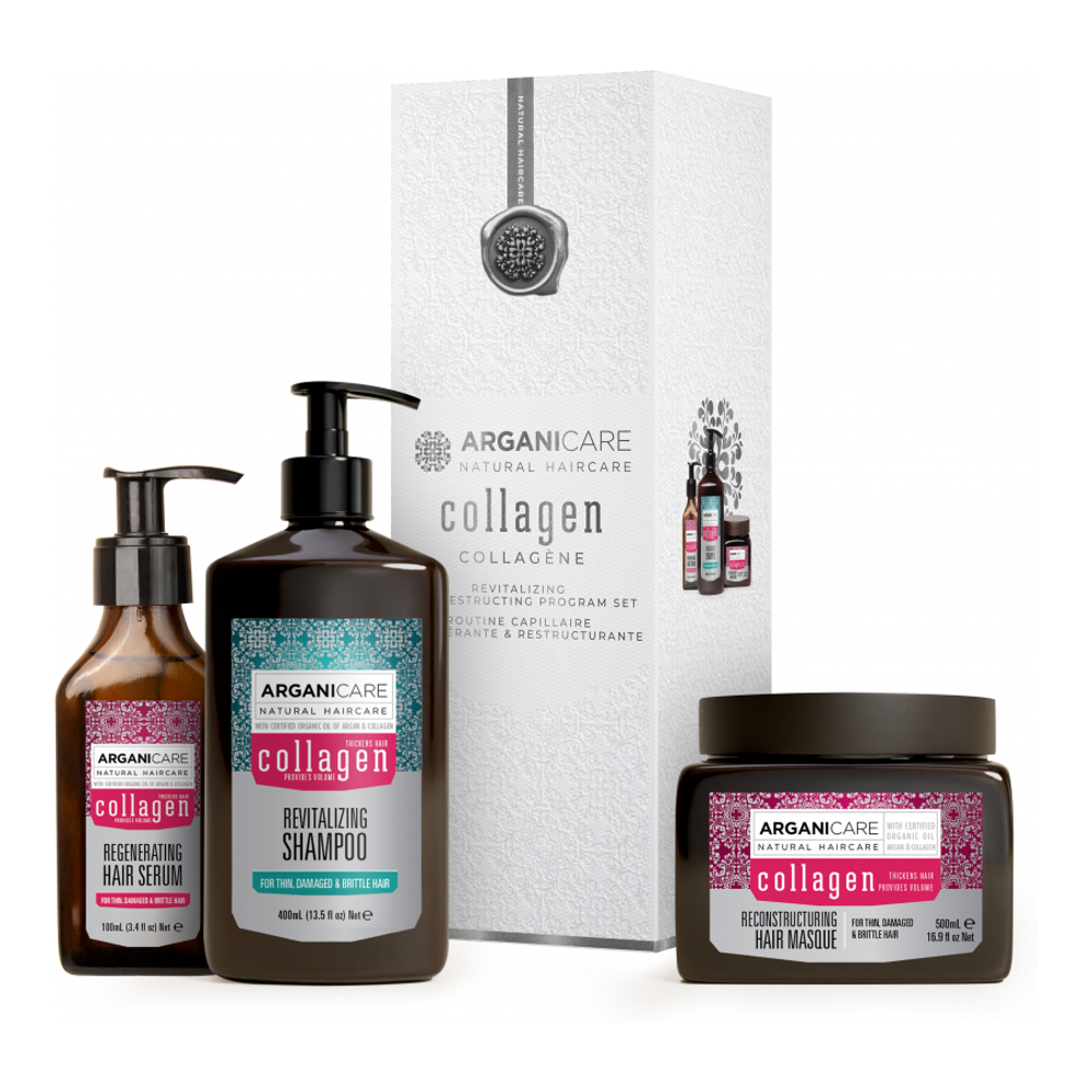Coffret Shampooing + Masque + Sérum Collagène' - 3 Pièces