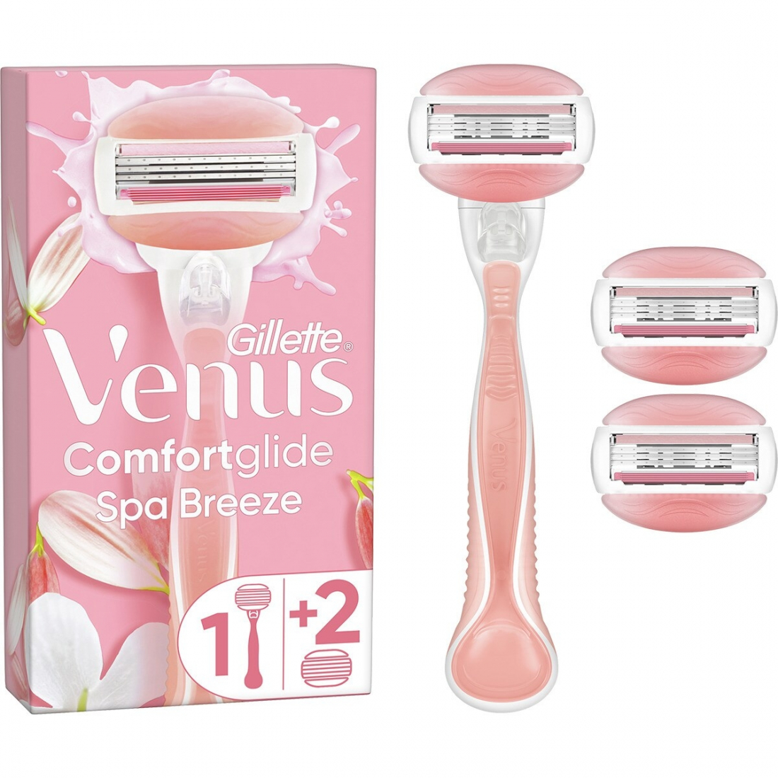 Rasoir + Recharge 'Venus Comfortglide Spa Breeze' - 3 Pièces