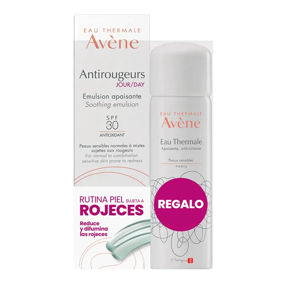 'Emulsion Apaisante De Jour Anti-Rogeurs Spf30 + Eau Thermale' - 2 Pièces