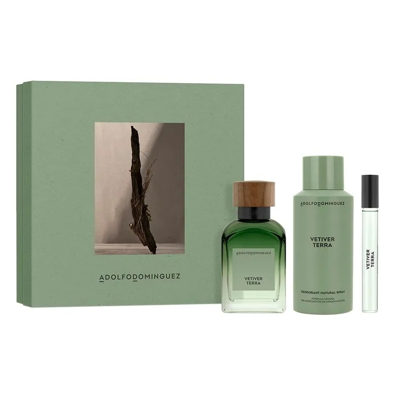 'Vetiver Terra' Perfume Set - 3 Pieces
