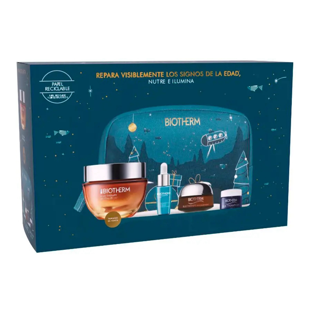 'Blue Therapy Amber Algae' Coffret de soins de la peau - 4 Pièces