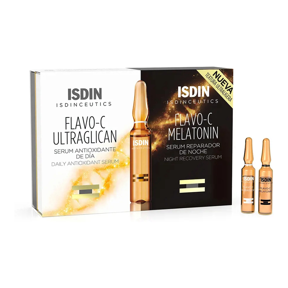'Isdinceutics Flavo-C Melatonin + Ultraglican' Hautpflege-Set - 20 Stücke