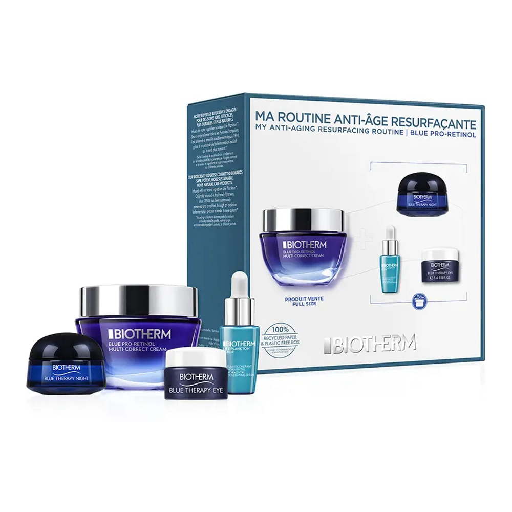'Blue Therapy Pro-Retinol' Anti-Aging Care Set - 4 Pieces