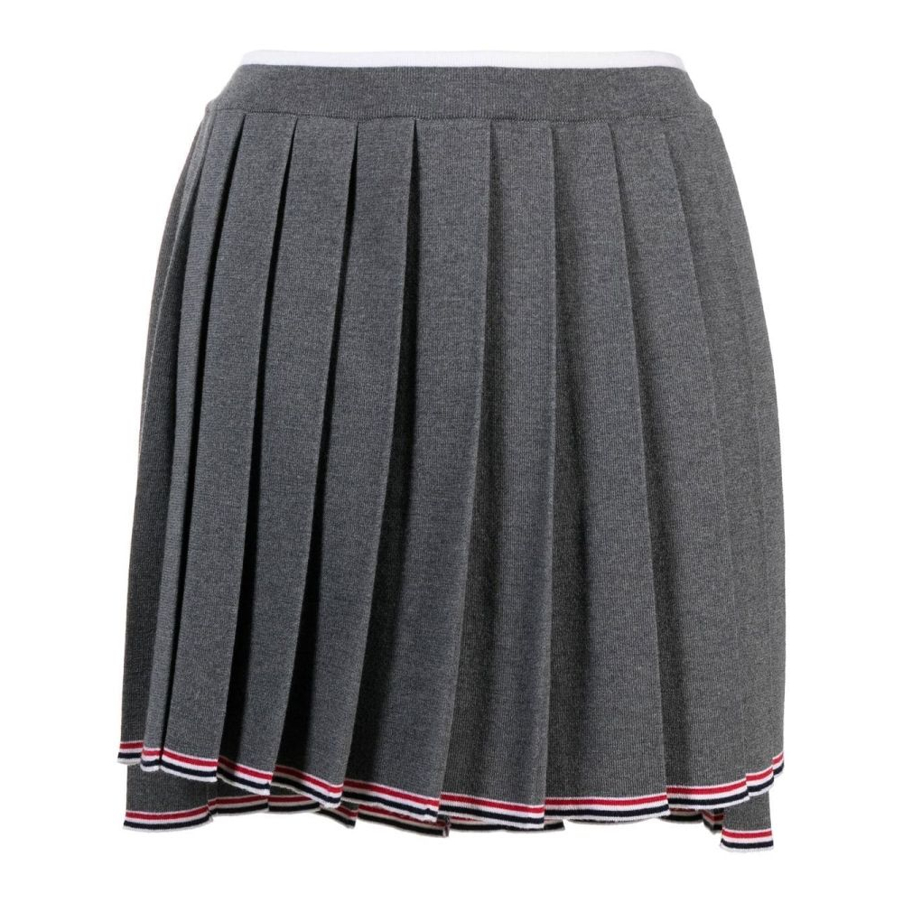 Women's 'High-Low Hem Pleated' Mini Skirt