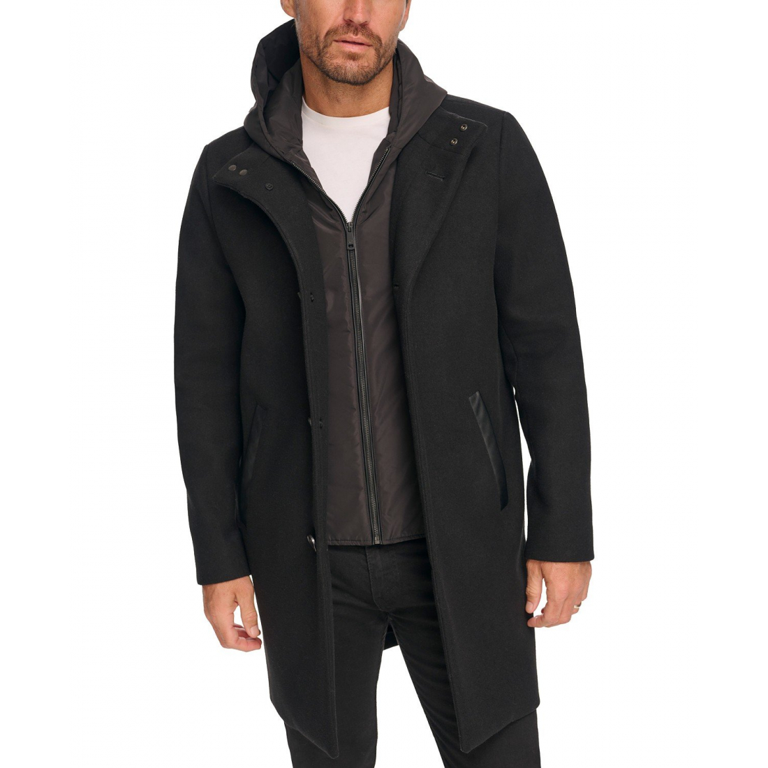 Car Coat 'Removable Hood Button' pour Hommes