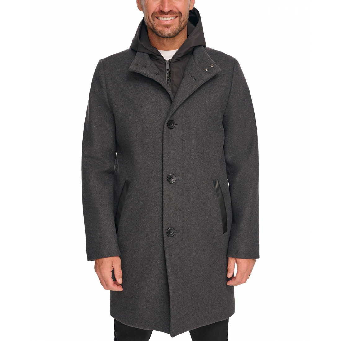 Car Coat 'Removable Hood Button' pour Hommes