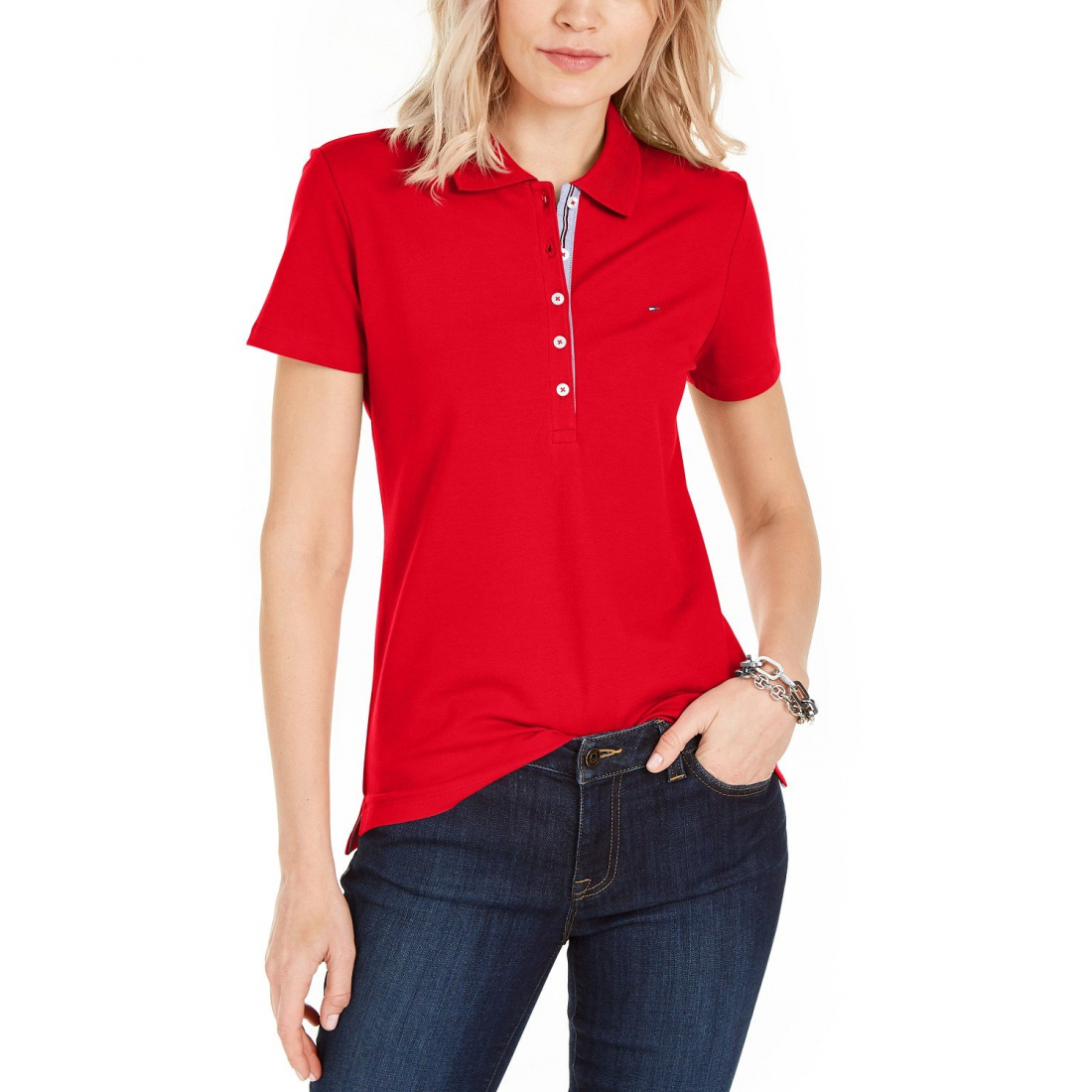 Polo 'Solid Short-Sleeve' pour Femmes