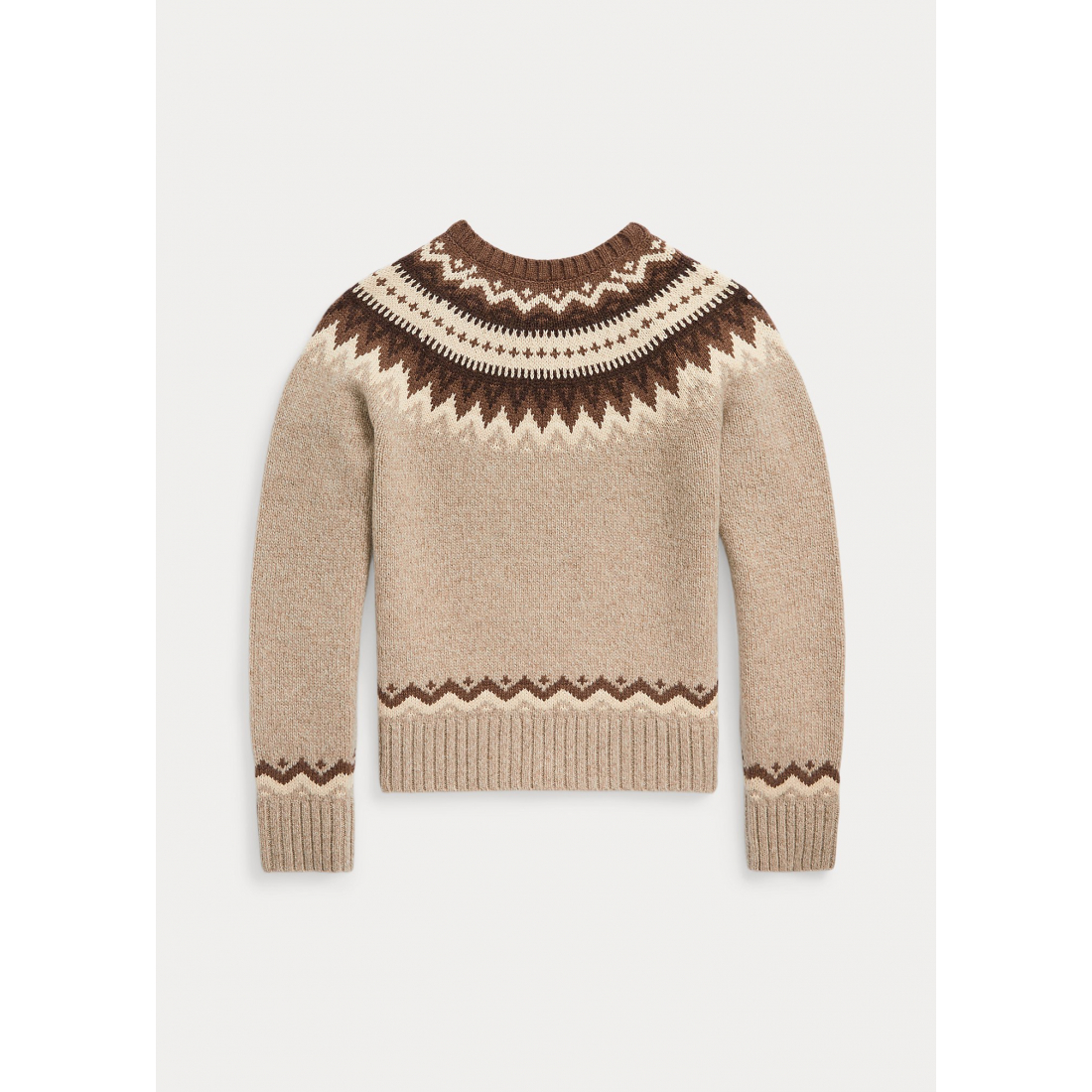 Big Girl's 'Fair Isle Wool-Blend Sweater'