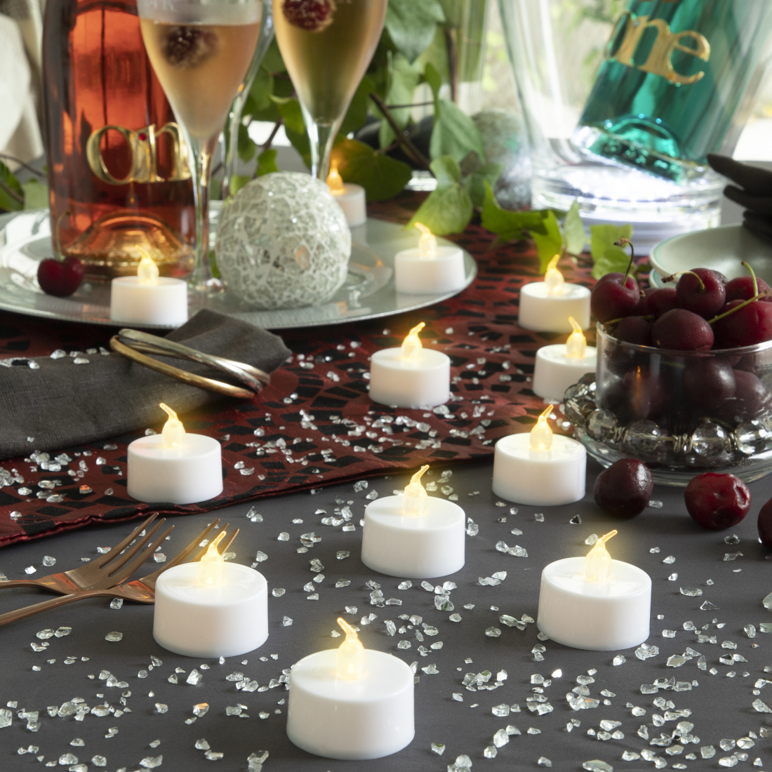 Set Of Led Tealight Candles Romandle - 12 Pieces
