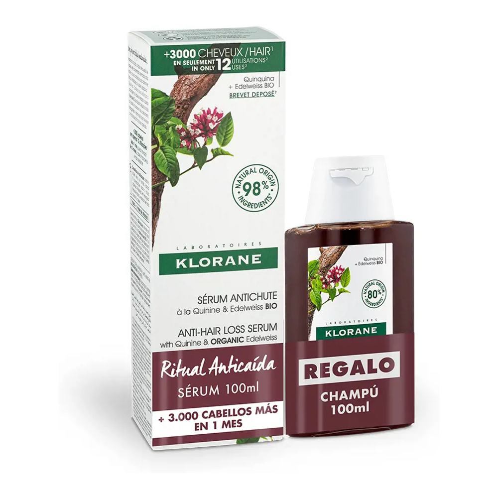 'Rituel Anti-Chute De Cheveux Quinine & Edelweiss BIO' - 2 Pièces