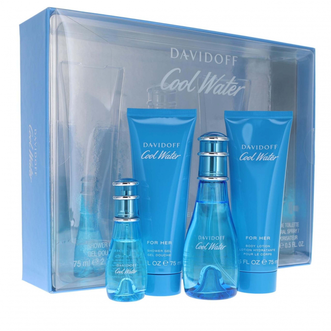 Coffret de parfum 'Cool Water Woman' - 4 Pièces