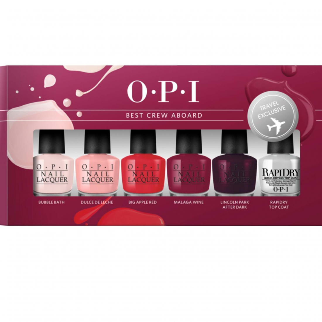 'Best Crew Abroad' Nail Polish - 6 Pieces