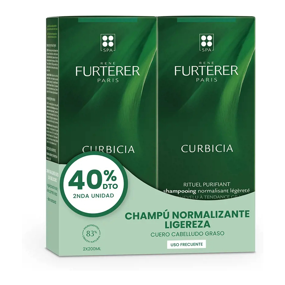 Shampoing 'Curbicia Rituel Purifiant Légèreté' - 2 Pièces