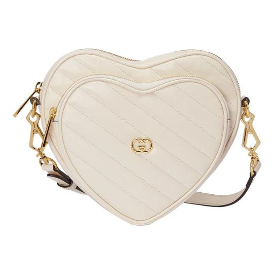 Women's 'Interlocking G Mini Heart' Shoulder Bag