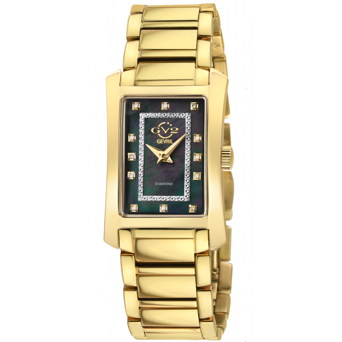 Womens Luino Diamond Black Mop Dial Watch