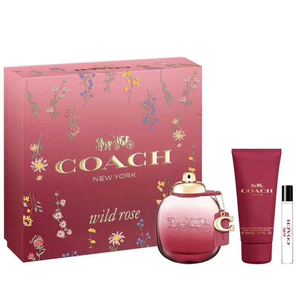 Coffret de parfum 'Coach Wild Rose' - 3 Pièces