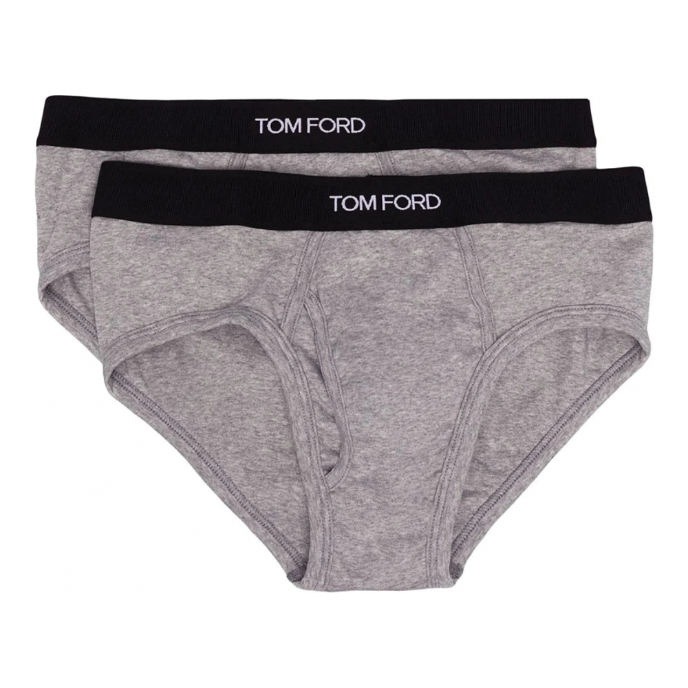 'Logo-Waistband' Unterhose für Herren - 2 Stücke