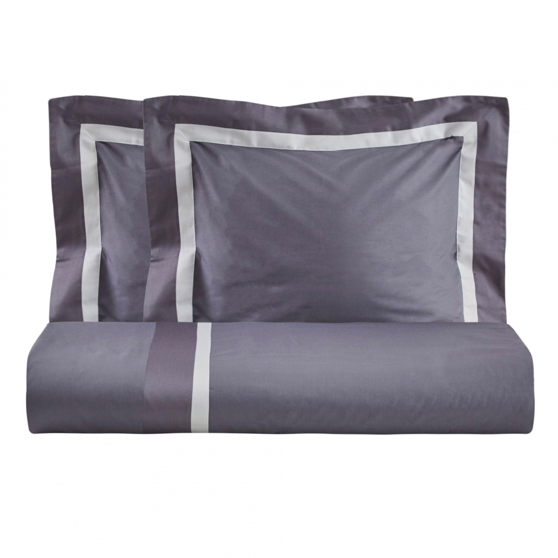 William Duvet Cover Set Grey - 200x200 cm | 63x63 cm