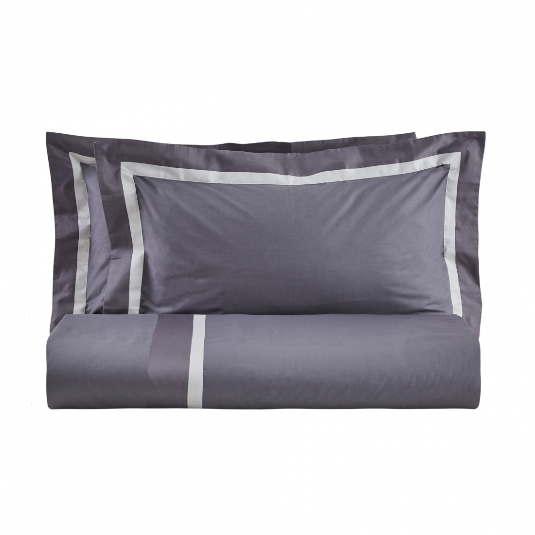 William King-Size Duvet Cover Set Grey